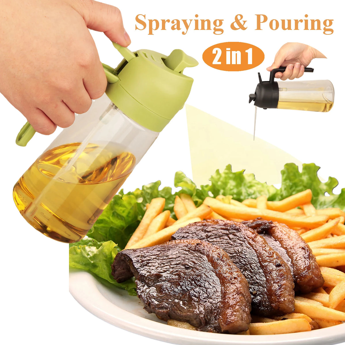 DuoPour Oil Dispenser  Two Ways to Pour. More Ease in the Kitchen