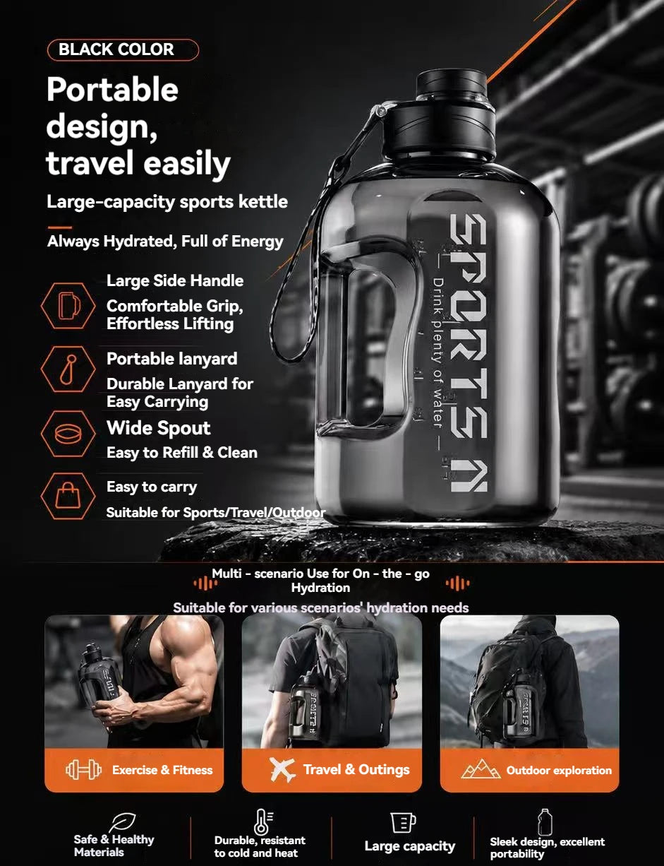 KIITCHLEY™ MegaSip Sports Bottle  Stay hydrated. Go further