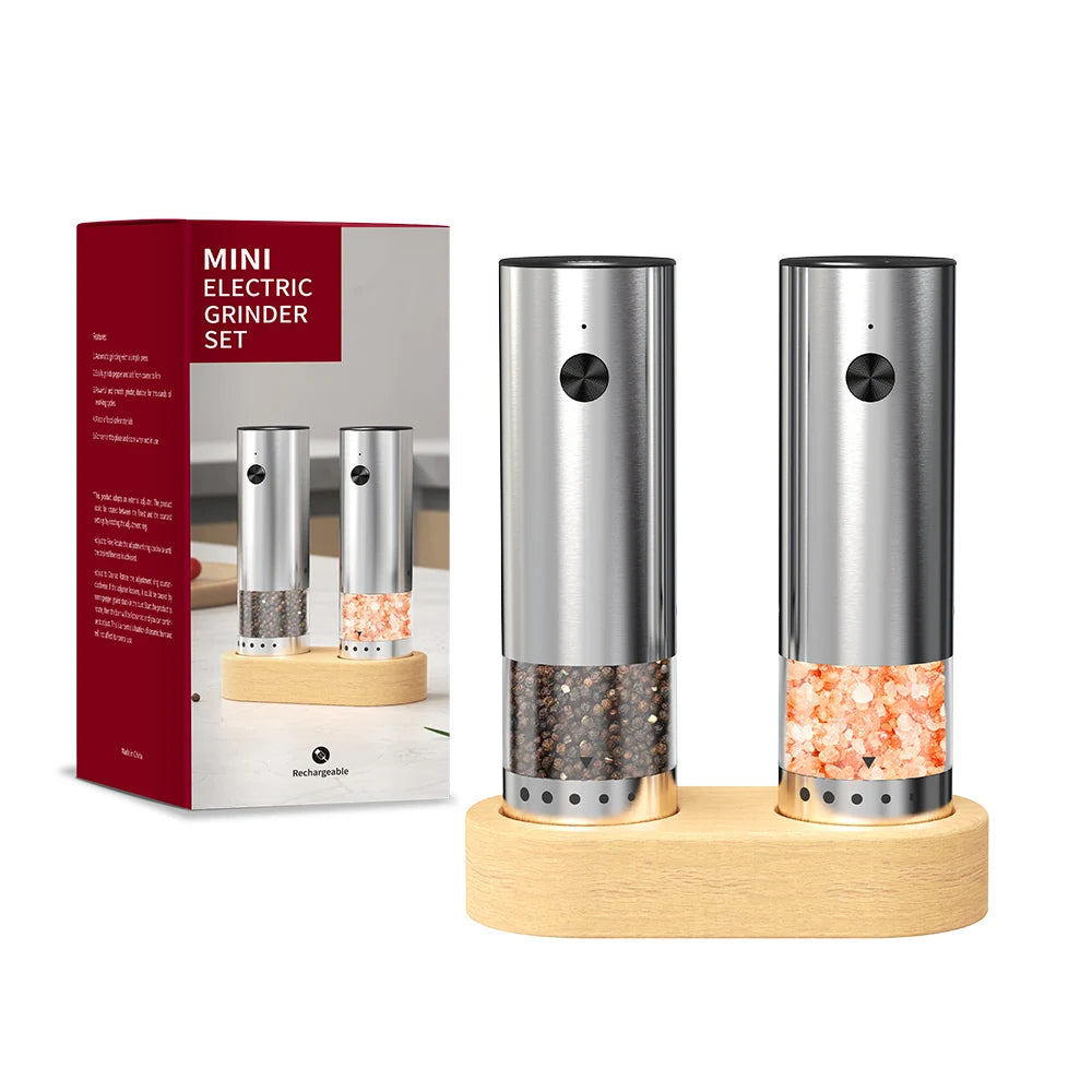 The Salt & Pepper Set. Electric Salt & Pepper Grinders
