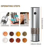The Salt & Pepper Set. Electric Salt & Pepper Grinders
