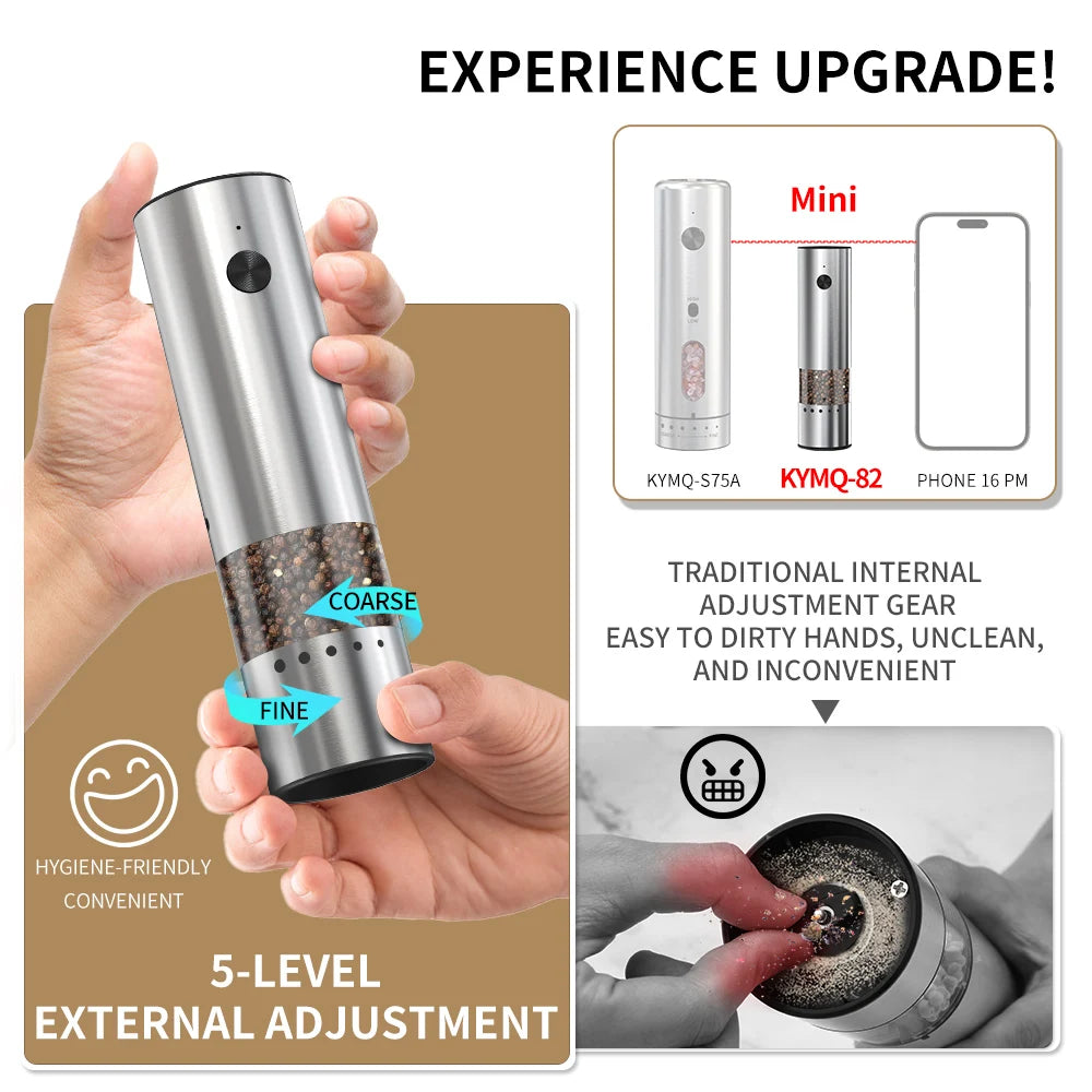 The Salt & Pepper Set. Electric Salt & Pepper Grinders